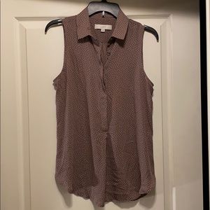 LOFT sleeveless collared tank - Sz S
